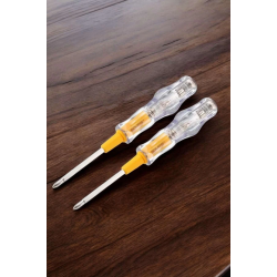 Mey İthalat® Kontrol Kalemi Nikel Kaplama Çift Başlıklı Test Cihazı