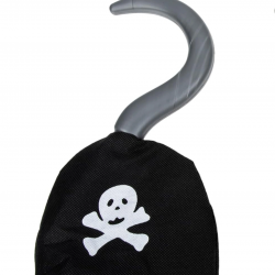 Mey İthalat® Korsan Kancası Kumaş Malzemeden İmal Korsan Eli Arma Baskılı