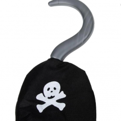 Mey İthalat® Korsan Kancası Kumaş Malzemeden İmal Korsan Eli Arma Baskılı