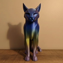 Mey İthalat® Koyu Rainbow Kedi Biblo Modern Salon ve Raf Dekoru