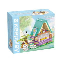 Mey İthalat®  KP28018 Keeppley Lovely Street Calico Cat Comic House Blok Seti -Vagonlife