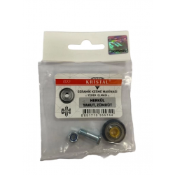 Mey İthalat® Kristal 35574 Herkül Yakut Zümrüt Yedek Seramik Elması