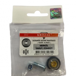 Mey İthalat® Kristal 35574 Herkül Yakut Zümrüt Yedek Seramik Elması