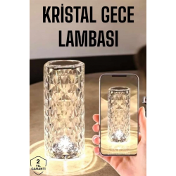 Mey İthalat® Kristal Dokunmatik Ve Kumandalı Masa Ve Gece lambası