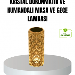 Mey İthalat® Kristal RGB LED’li Kumandalı Masa ve Gece Lambası – Renkli Işık Modlarıyla Şık Dekoratif Aydınlatma