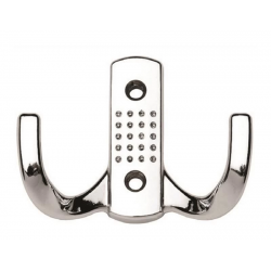 Mey İthalat® Krom Kaplama Noktalı Vestiyer Askısı 2 Li