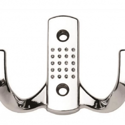 Mey İthalat® Krom Kaplama Noktalı Vestiyer Askısı 2 Li