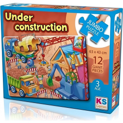 Mey İthalat®  Under Construction Jumbo 12 Parça Puzzle