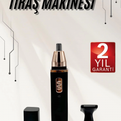 Mey İthalat® Kulak Burun Tıraş Makinesi Taşınabilir Şarjlı 3 Başlıklı Uzun Ömürlü