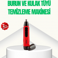 Mey İthalat® Kulak Burun Tüy Temizleme Makinası Pilli Kırmızı Ergonomik