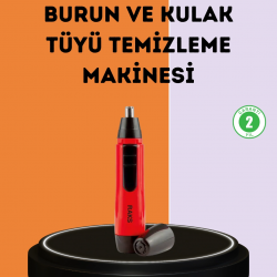 Mey İthalat® Kulak Burun Tüy Temizleme Makinesi Raks Leo Pilli Kuru Kullanım