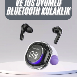 Mey İthalat® Kulak İçi Bluetooth Kulaklık ANC ENC Özellikli Şarj Göstergeli Kablosuz Kulaklık
