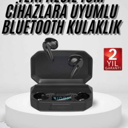 Mey İthalat® Kulak İçi Bluetooth Kulaklık Rgb Işıklı Çift Mikrofonlu iOS/Android Uyumlu BT 5.2