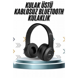 Mey İthalat® Kulak Üstü Bluetooth Kulaklık Yüksek Ses Kaliteli Ayarlanabilir