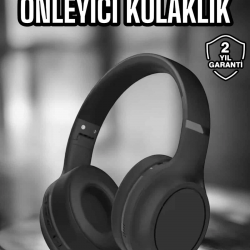 Mey İthalat® Kulak Üstü Kablosuz Bluetooth Kulaklık Gürültü Önleyici Ayarlanabilir