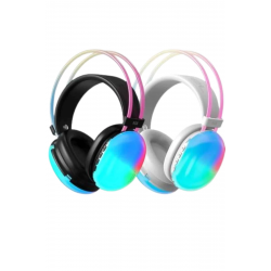 Mey İthalat® Kulak Üstü Kablosuz Bluetooth Kulaklık Unısex Renkli Işıklı Kulaklık