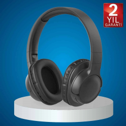 Mey İthalat® Kulak Üstü Kablosuz Bluetooth Kulaklık Yüksek Ses Kaliteli ANC Özelliği