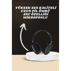 Mey İthalat® Kulak Üstü Kulaklık Pro9 ve Yeni Nesil Akıllı Saat Android ve İOS Uyumlu ANC Özelliği