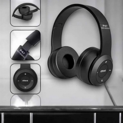 Mey İthalat® Kulak Üstü TF Kart ve AUX Destekli Ergonomik Bluetooth Kulaklık