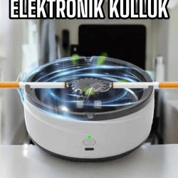 Mey İthalat® Küllük Duman Giderici Temizlenebilir Elektronik Pilli
