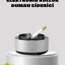 Mey İthalat® Küllük ve Hava Temizleyici 2’si 1 Arada – Sigara Kokusu Giderici, Araba ve Ofis İçin