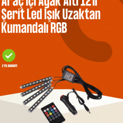 Mey İthalat® Kumandalı Araç LED Şerit Işıklar