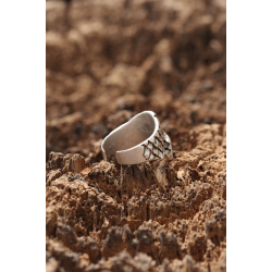 Mey İthalat® Kuru Kafa Desen Ayarlanabilir Yüzük