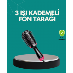 Mey İthalat® Kurutmalı Saç Şekillendirici Fönlü Fırça 1200 Watt Güç