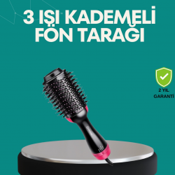 Mey İthalat® Kurutmalı Saç Şekillendirici Fönlü Fırça 1200 Watt Güç