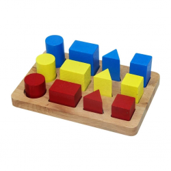 Mey İthalat® Kutulu Ahşap  Geometrik Büyükten Küçüğe