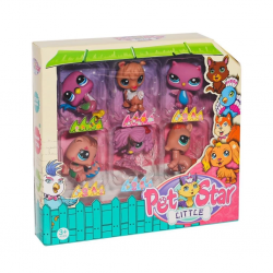 Mey İthalat®  KZL-3046A4 Pet Star 6'lı Miniş Seti -Kızılkaya Oyuncak
