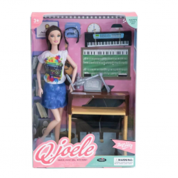 Mey İthalat®  L5748K Piano Çalan Müzisyen Bebek -Canem Oyuncak