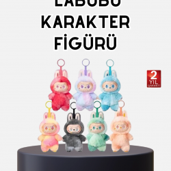 Mey İthalat® Labubu Koleksiyonluk Peluş Oyuncak – Yumuşak Kumaşlı, Dekoratif Tasarım, Hediyelik