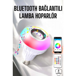 Mey İthalat® Lamba Led Hoparlör Dayanıklı ve Uzun Ömürlü Bluetooth Hoparlör
