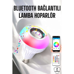 Mey İthalat® Lamba Led Hoparlör Dayanıklı ve Uzun Ömürlü Bluetooth Hoparlör