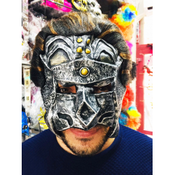 Mey İthalat® Lateks Savaşçı Maskesi Terminatör Maskesi Saçlı