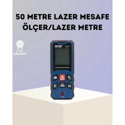 Mey İthalat® Lazer Metre 50 MT Hassas ve Hızlı Ölçüm Özellikli