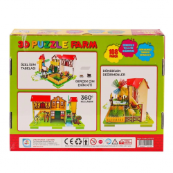 Mey İthalat® LC0115 3D Boyutlu Çiftlik Puzzle -