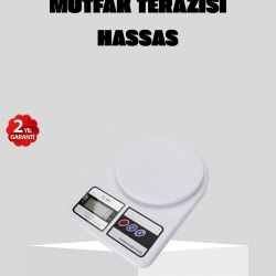Mey İthalat® LCD Ekranlı Hassas Dijital Mutfak Terazisi – 5kg Kapasite, 1g Hassasiyet
