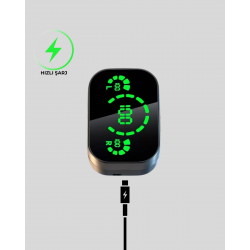 Mey İthalat® LED Ekranlı Kablosuz Kulaklık – Gürültü Önleyici Mikrofon ve Dokunmatik Özellikli