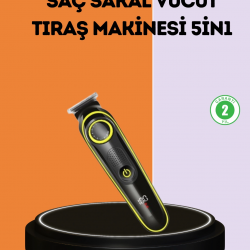 Mey İthalat® LED Ekranlı Şarjlı Saç ve Sakal Kesme Makinesi Erkek Bakım Cihazı Çok Başlıklı Set