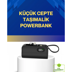 Mey İthalat® LED Göstergeli 2000mAh Cep Tipi Hızlı Şarj Powerbank