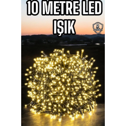 Mey İthalat® Led Işık 10 Metre Gün Işığı Parlak ve Doğal Ağaç Süsleme