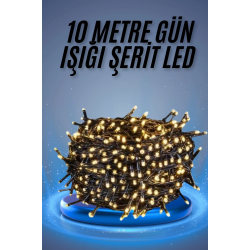 Mey İthalat® Led Işık Ağaç Süsleme Ampüllü Dekoratif Aydınlatma 10 Metre Gün Işığı