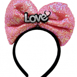 Mey İthalat® Led Işıklı 3 Farklı Foniyonda Yanan Fuşya Pembe Fiyonk Taç 20X17 cm