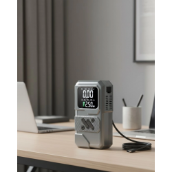 Mey İthalat® LED Işıklı Akü Takviye ve Lastik Şişirme Cihazı