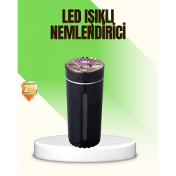 Mey İthalat® LED Işıklı Aromaterapi Hava Nemlendirici Ultrasonik Sessiz Nem Ayarı