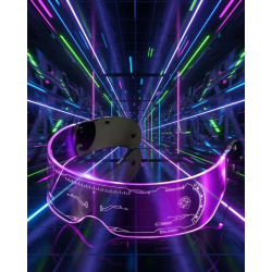 Mey İthalat® LED Işıklı Gece Gözlüğü Rave Festival ve Yılbaşı Partisi İçin