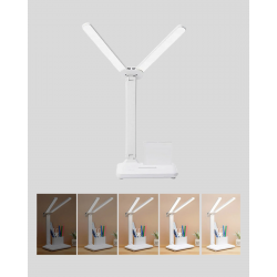 Mey İthalat® LED Işıklı Masa Lambası – Göz Yormayan, Kısılabilir ve Esnek Başlıklı