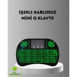 Mey İthalat® LED Işıklı Q Klavye – Touchpad, Numerik Tuş Takımı ve Multimedya Kısayolları